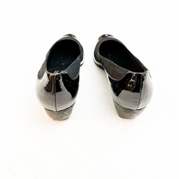 Salvatore Ferragamo Patent Leather Wedge Pump Size 8.5 B - Picture 6 of 7